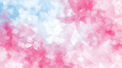 Fototapeta premium Abstract blurred background of pink blue and white pastel flowers, grunge floral romantic botanical gradient aesthetic bloom dreamy vintage texture pattern