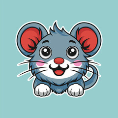 Cute cartoon character mouse mascot design, mouse illustration, mouse vector, mouse icon, mouse sticker, mouse design