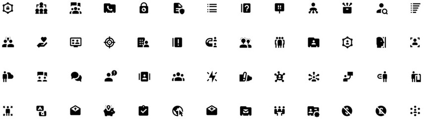 Set of Business Communication icons