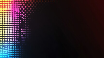 Abstract colorful dots, gradient background, vibrant colors