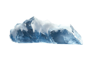 Obraz premium Pack Ice Isolated on transparent Background Ideal for Artistic and Scientific Representations