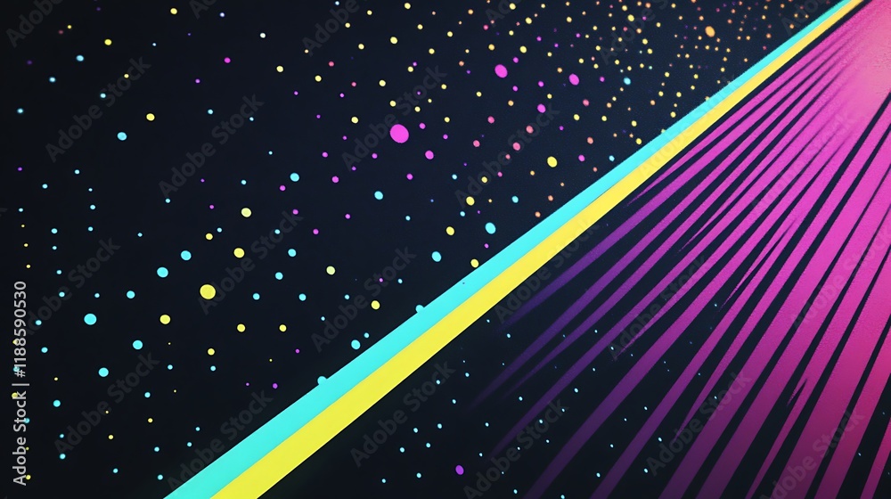 Poster Abstract colorful background with diagonal lines