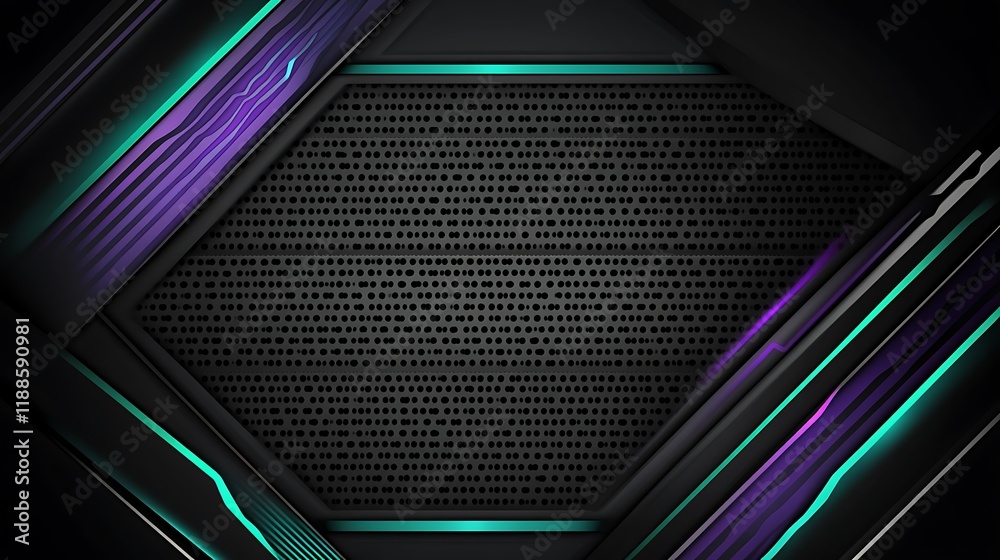 Poster abstract dark futuristic design background
