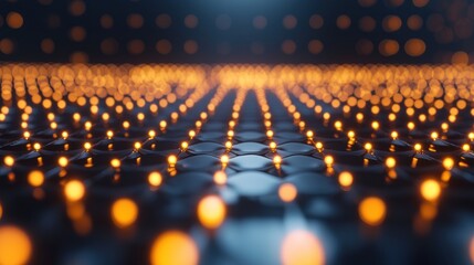 Fototapeta premium Abstract Digital Network: Glowing Nodes and Connections