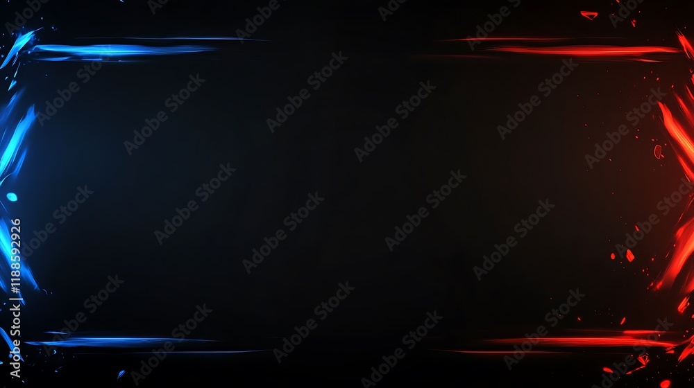 Poster abstract neon frame background