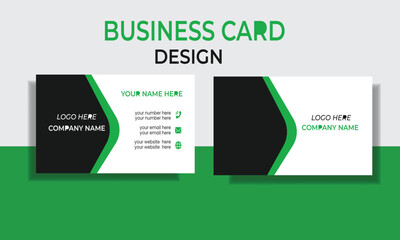 Business card design template, Clean professional business card template, visiting card, business card template.