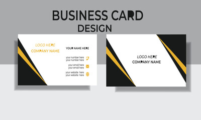 Business card design template, Clean professional business card template, visiting card, business card template.