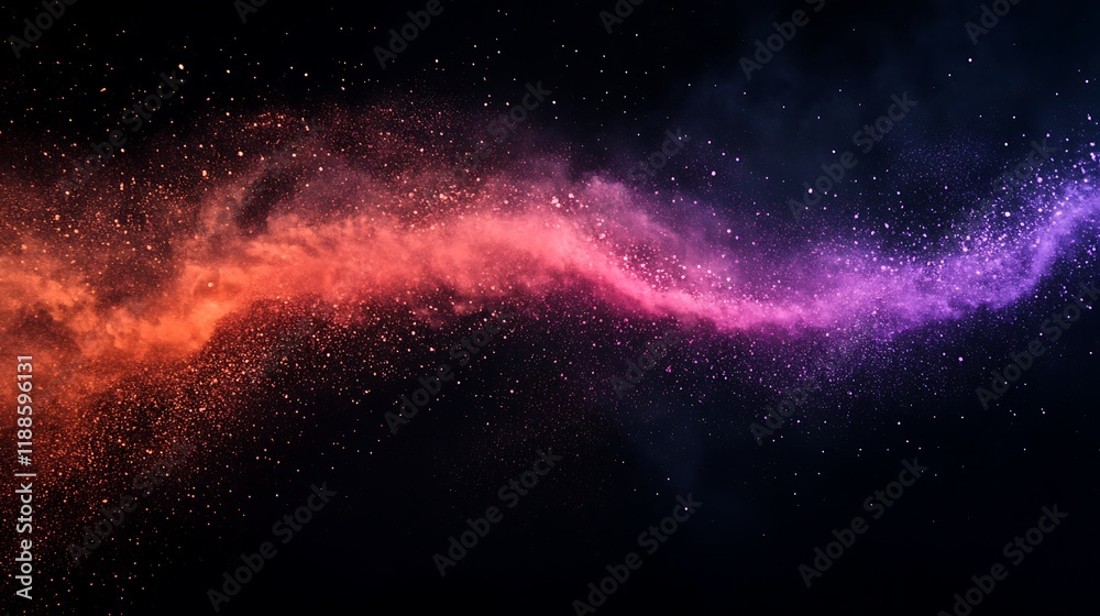Poster Abstract cosmic nebula swirling, possible use in space-themed design