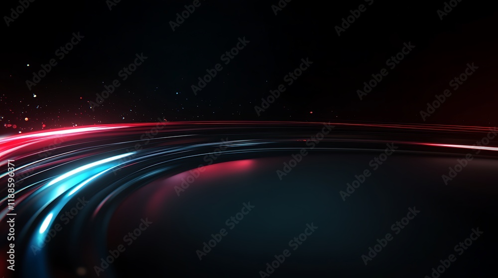 Poster abstract vibrant glowing lines background