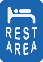 Rest Area Sign Symbol
