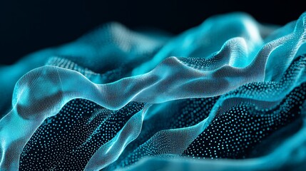 Abstract wavy digital fabric background