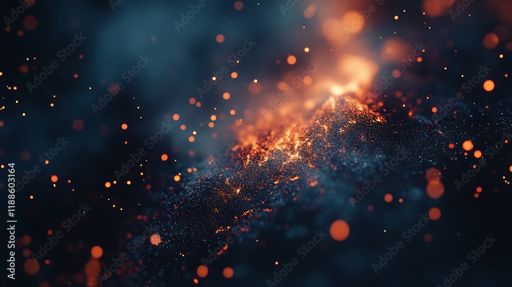 Poster Abstract fiery particles in dark environment