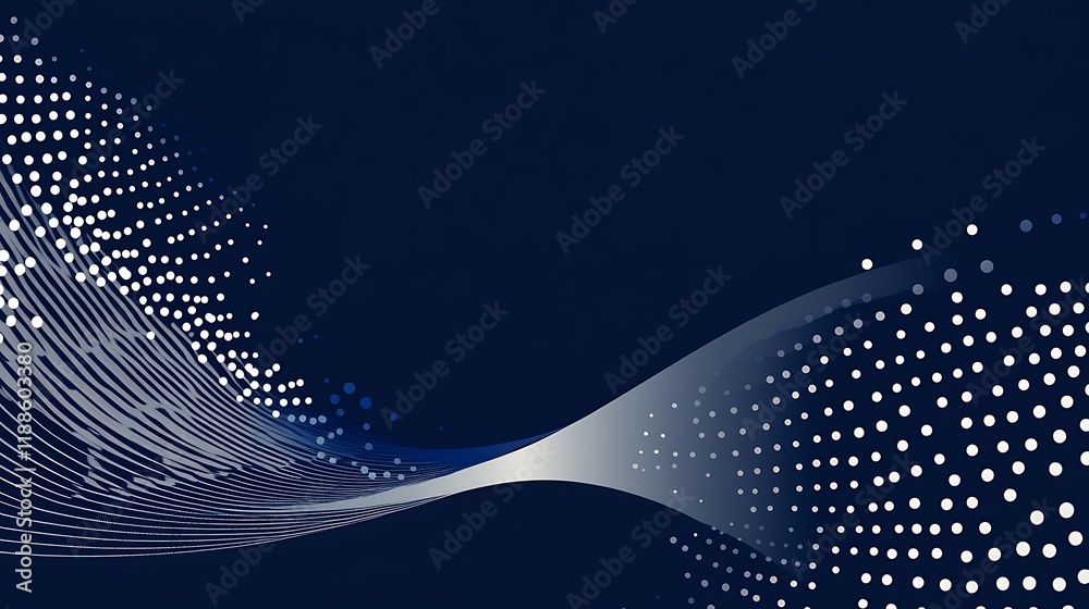 Poster abstract design, wave patterns, dark background. stock image