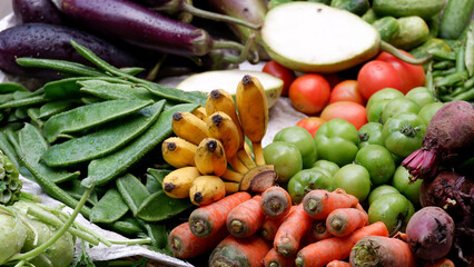 Fresh winter vegetable for sale in market.