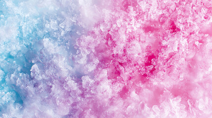 Fototapeta premium Abstract blurred background of pink blue flowers plants, silk smoke shape beauty fashionable illustration
