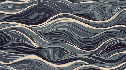 Stunning Abstract Wave Patterns: A Captivating Visual Feast of Artistic Lines and Shapes