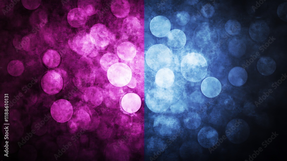 Aufkleber Abstract bokeh background with pink and blue