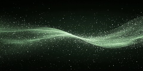 Obraz premium Soft grain noise effect in green, white, and black hues, creating an abstract textured background, book illustration style