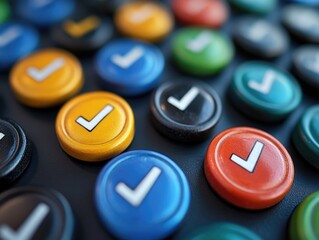 Colorful Calculator Buttons