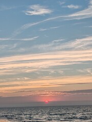 Fototapeta premium Sonnenuntergang am Meer