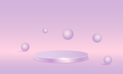 podium for product presentation	
