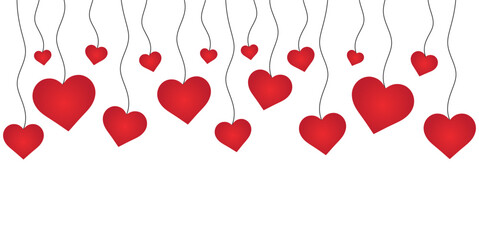 Valentine's day background with red heart. Valentine's day greeting. EPS 10