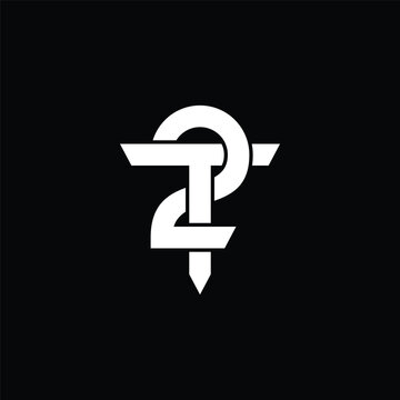 initial letter 2T T2 logo design