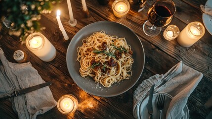 Romantic Italian Dinner: Candlelight Pasta Night