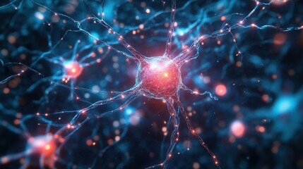 Artistic Neuron Representation: Glowing Network of Connections