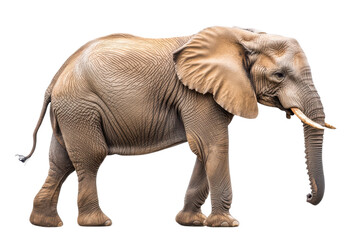 Obraz premium Elephant Isolated on transparent Background for Advertising Purposes