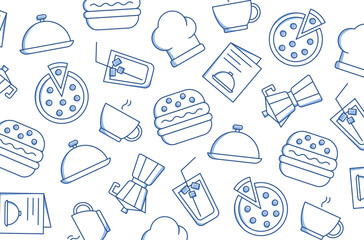 Food and restaurant background.