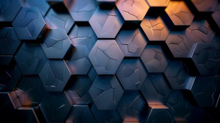Abstract Hexagon Pattern Wallpaper