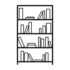 Big bookshelf icon.