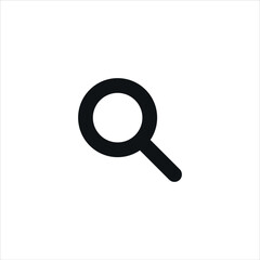 Black loupe icon.