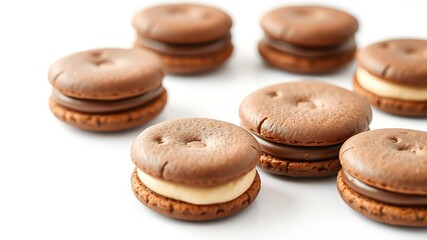 Chocolate Cream Sandwich Cookies - Delicious Biscuits