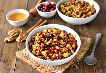 Granola in bowl