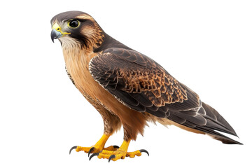 Adult Falcon Isolated on transparent Background for Illustrative Use