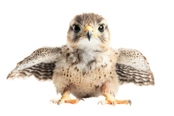 Falcon Chick Isolated on transparent Background for Creative Use