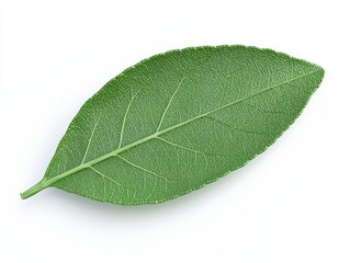 Obraz premium a piece of tea leaf isolated on white background