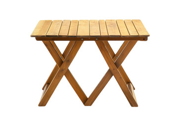 Versatile Folding Table Isolated on transparent Background for Use