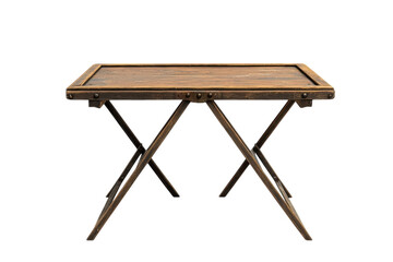 Folding Table Isolated on transparent Background for Creative Projects