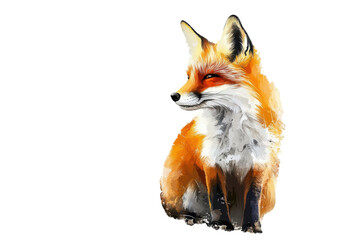 Obraz premium Fox Isolated on transparent Background for Creative Projects and Design