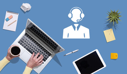 Concept of phone support