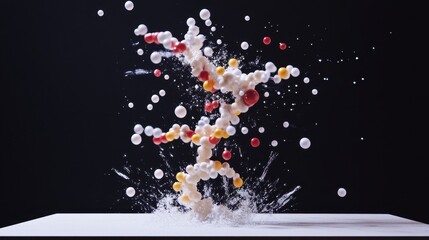 Colorful Splash of Dynamic Balls in Motion