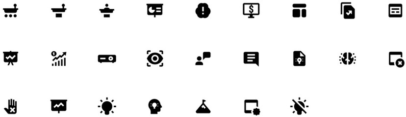 Set of Business Presentation icons