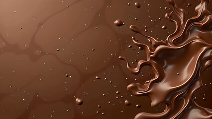 chocolate background abstract liquid splash