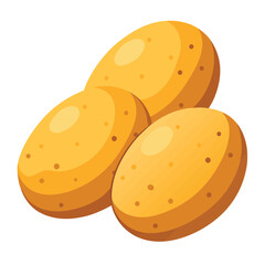illustration of a Potato isolated on white background