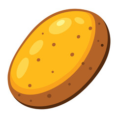illustration of a Potato isolated on white background