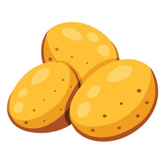 illustration of a Potato isolated on white background