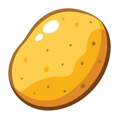illustration of a Potato isolated on white background